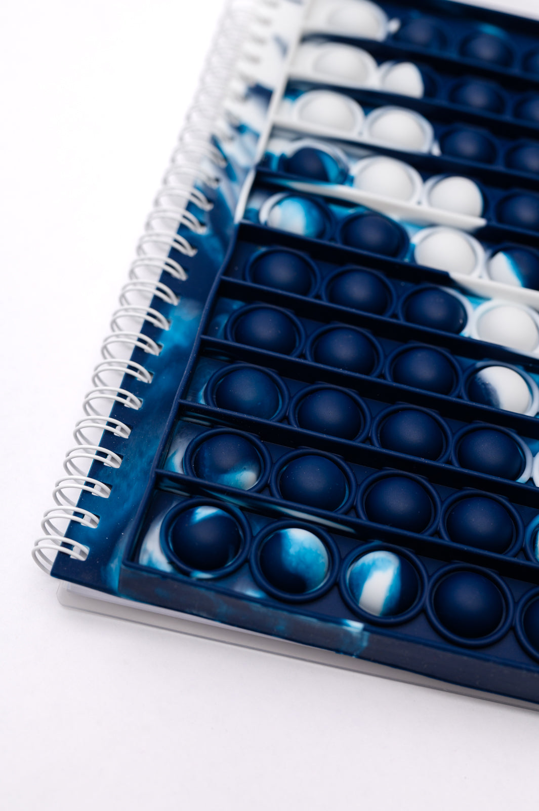 Spiral Writing Notebook in Blue Marble - FamFancy Boutique