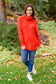 Steady Pace Roll Neck Sweater In Red - FamFancy Boutique