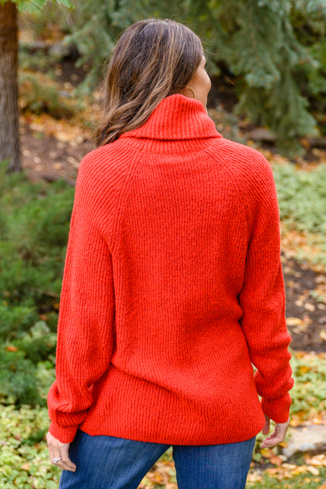 Steady Pace Roll Neck Sweater In Red - FamFancy Boutique