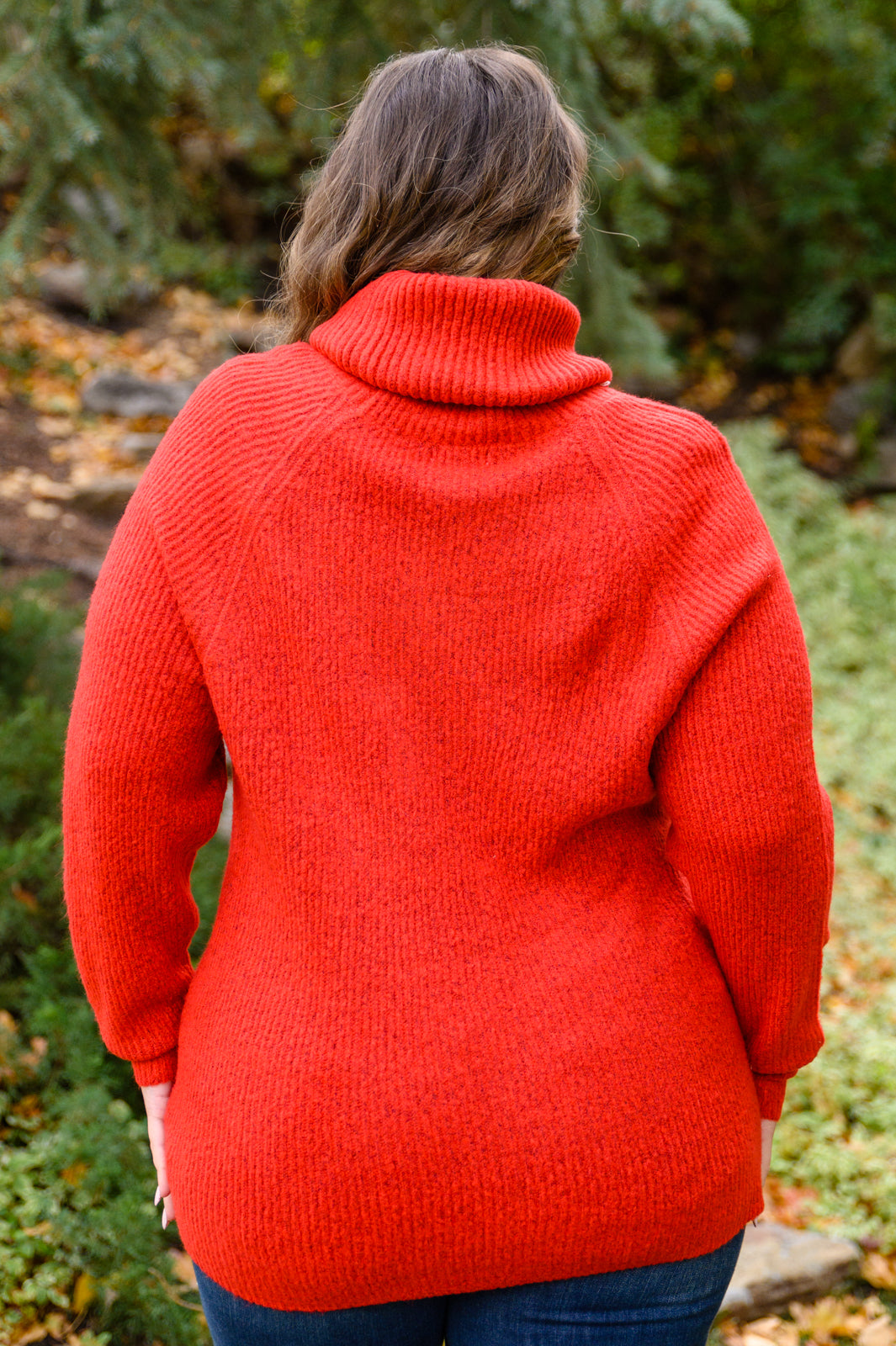 Steady Pace Roll Neck Sweater In Red - FamFancy Boutique