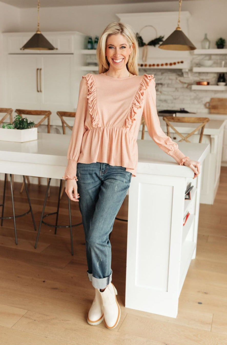 Sweet Confession Top In Blush - FamFancy Boutique