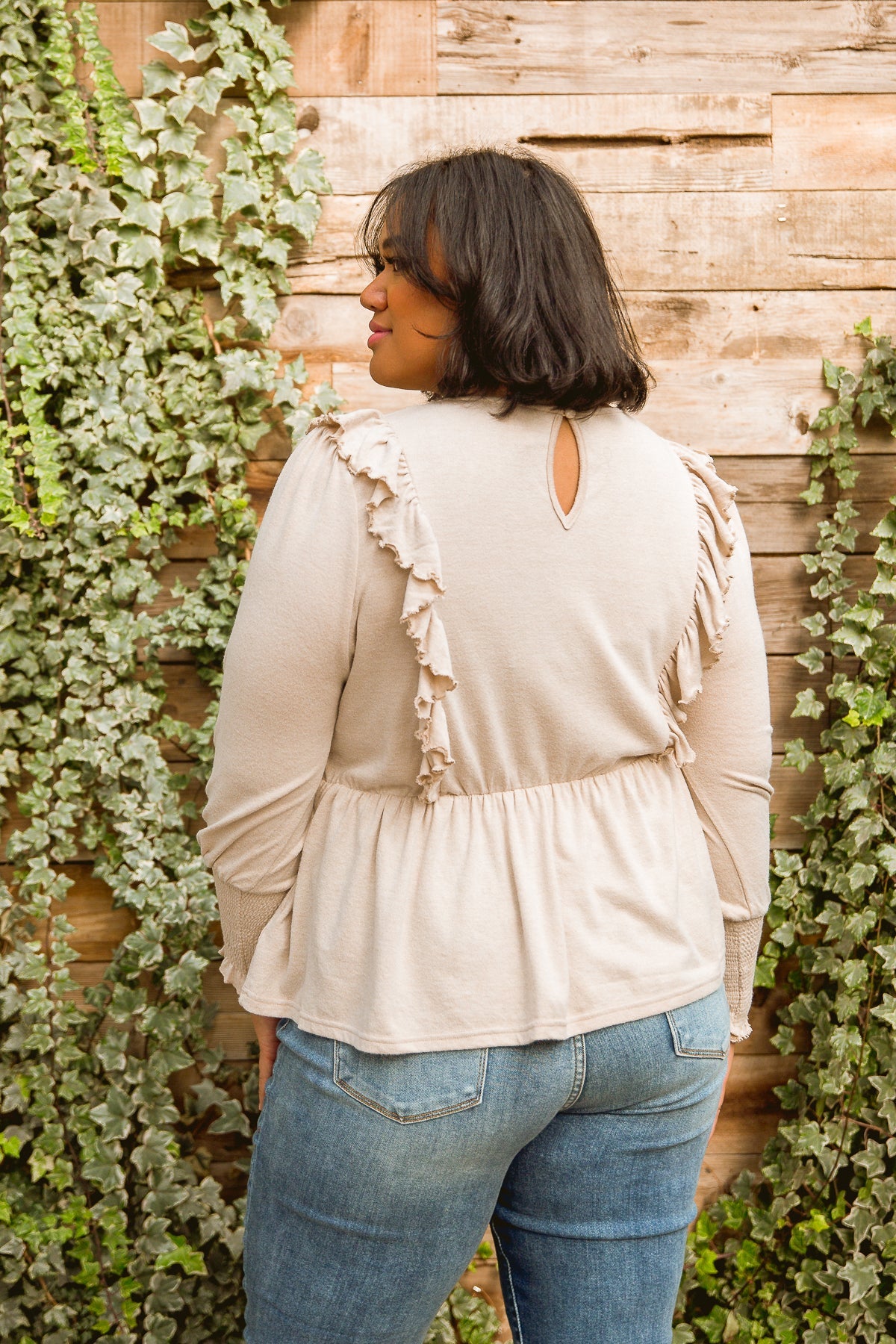 Sweet Confession Top In Seashell - FamFancy Boutique