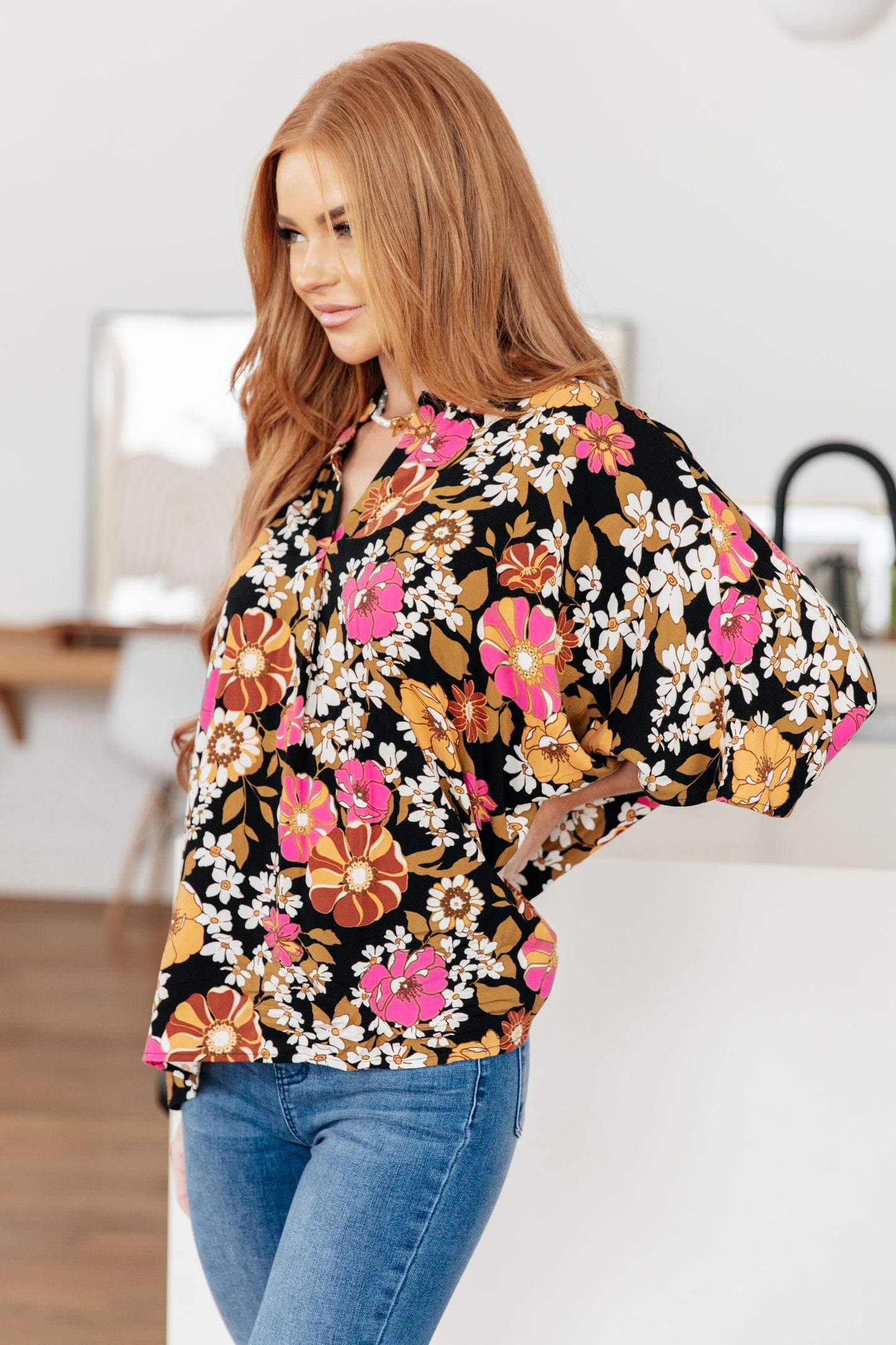 Take Another Chance Floral Print Top - FamFancy Boutique