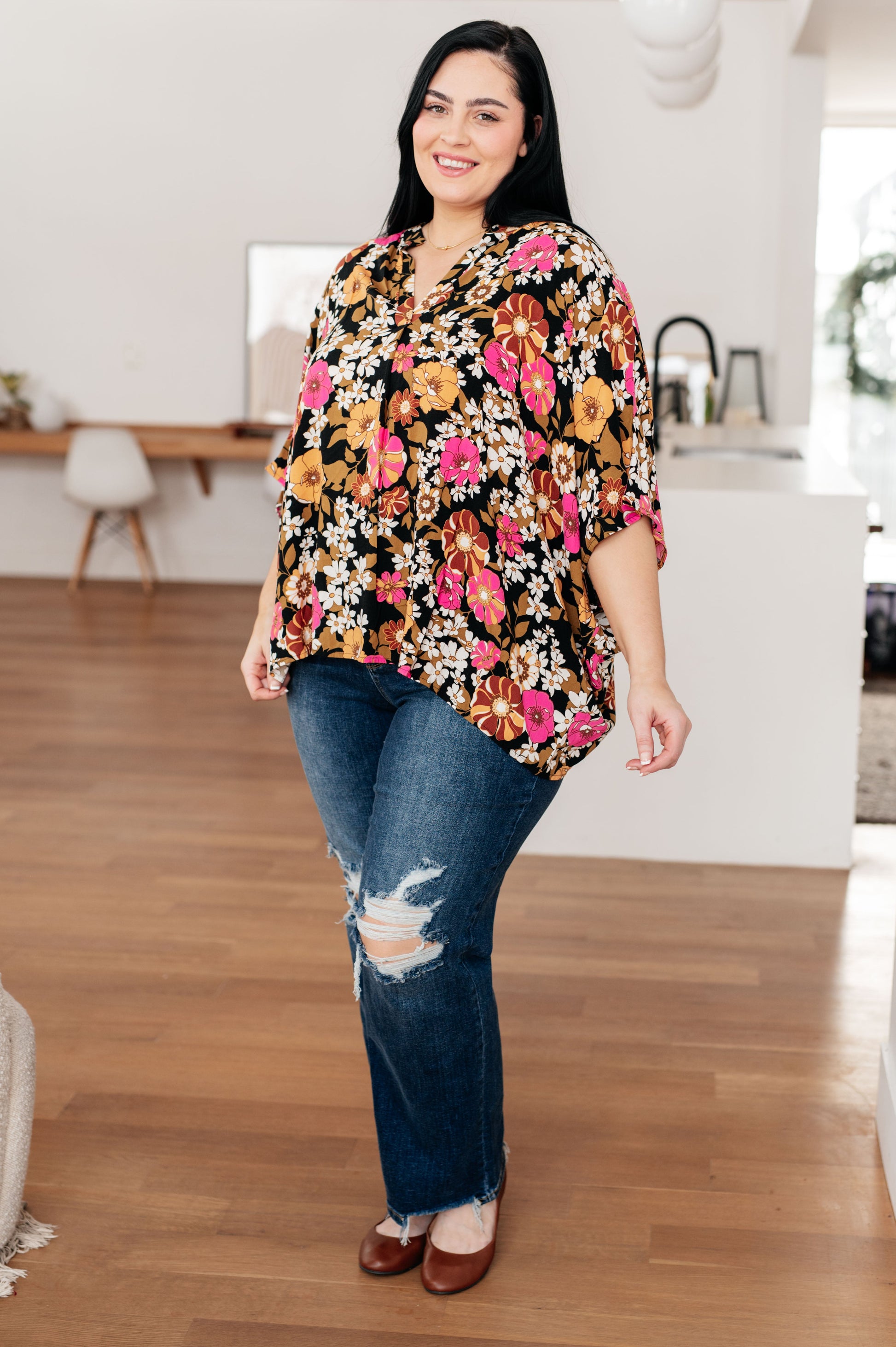 Take Another Chance Floral Print Top - FamFancy Boutique