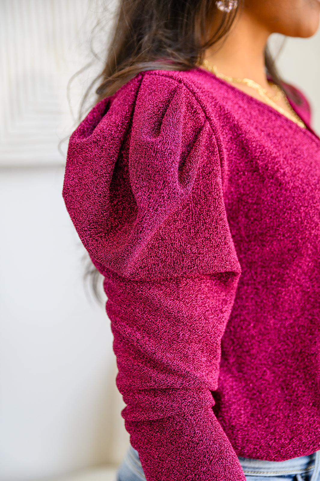 Take Me Out Faux Wrap Bodysuit In Magenta - FamFancy Boutique