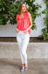 Talia High Waisted White Skinny Jeans - FamFancy Boutique