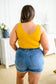 The Basics Reversible Longline Tank in Mustard - FamFancy Boutique