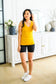 The Basics Reversible Longline Tank in Mustard - FamFancy Boutique