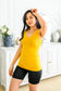 The Basics Reversible Longline Tank in Mustard - FamFancy Boutique