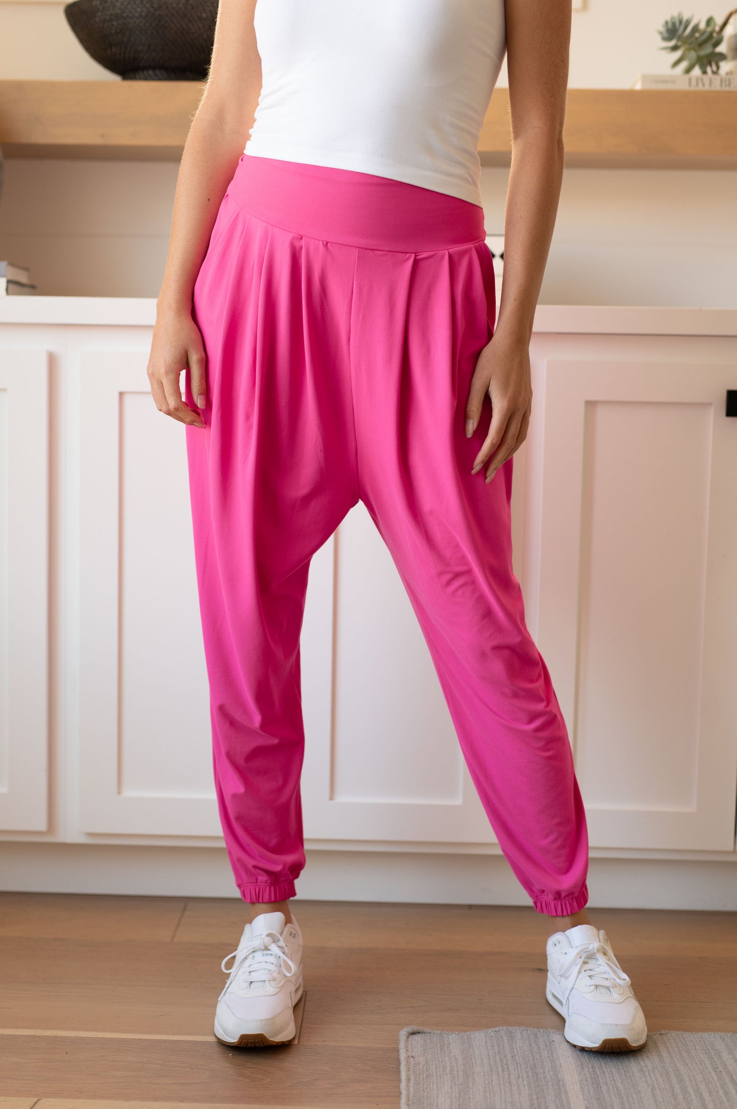 The Motive Slouch Jogger in Hot Pink - FamFancy Boutique