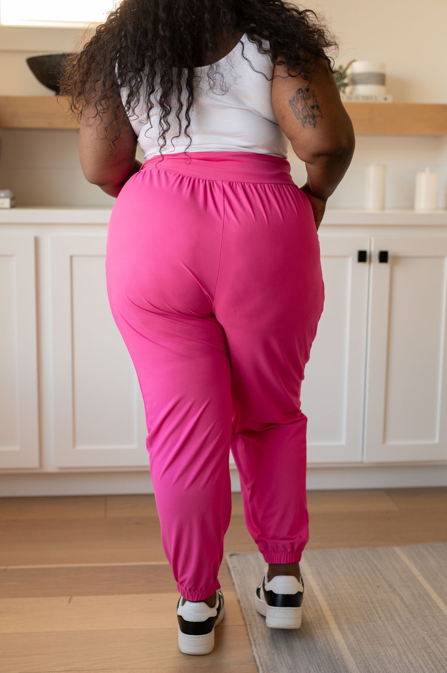 The Motive Slouch Jogger in Hot Pink - FamFancy Boutique