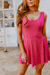 Think Pink Sleeveless Skort Dress - FamFancy Boutique