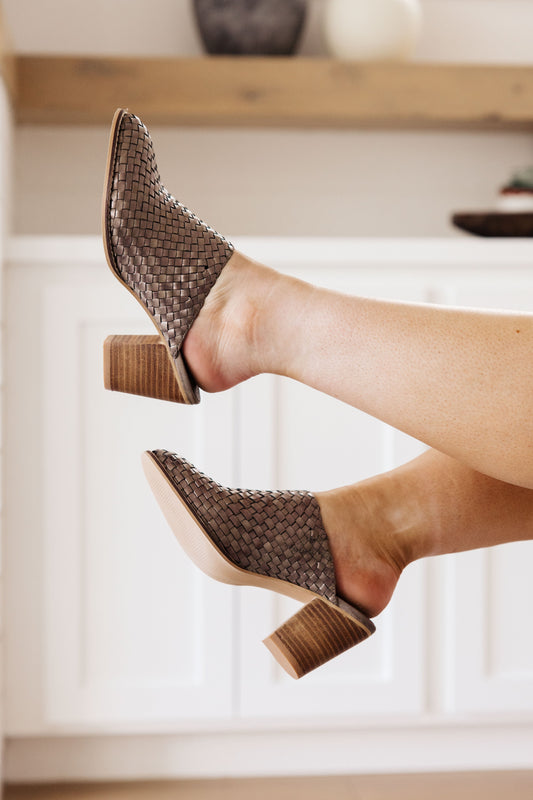 Walk With Me Woven Mules - FamFancy Boutique