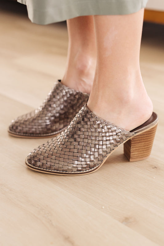 Walk With Me Woven Mules - FamFancy Boutique