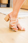 Walk the Walk Strappy Sandal in Ivory - FamFancy Boutique