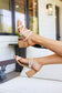 Walk the Walk Strappy Sandal in Ivory - FamFancy Boutique
