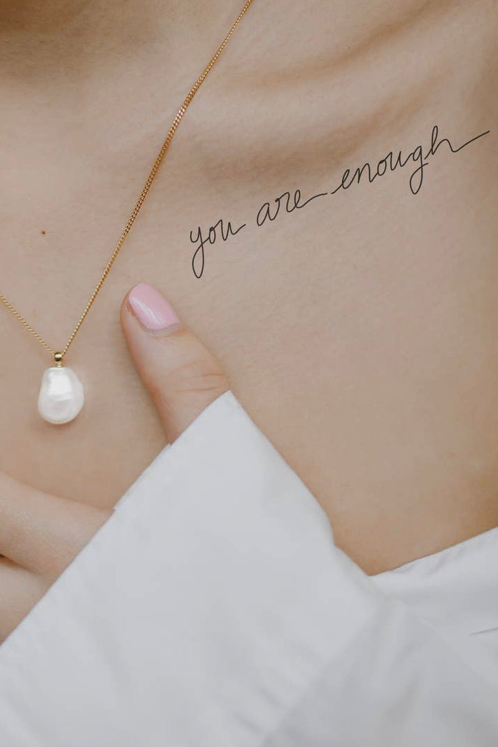 Words For A Season Temporary Tattoo YOU ARE ENOUGH