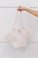 Woven Tote in White - FamFancy Boutique