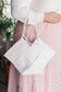 Woven Tote in White - FamFancy Boutique