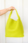 Woven and Worn Tote in Citron - FamFancy Boutique
