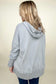 Batwing Sleeve Buttoned Hoodie with Pockets
